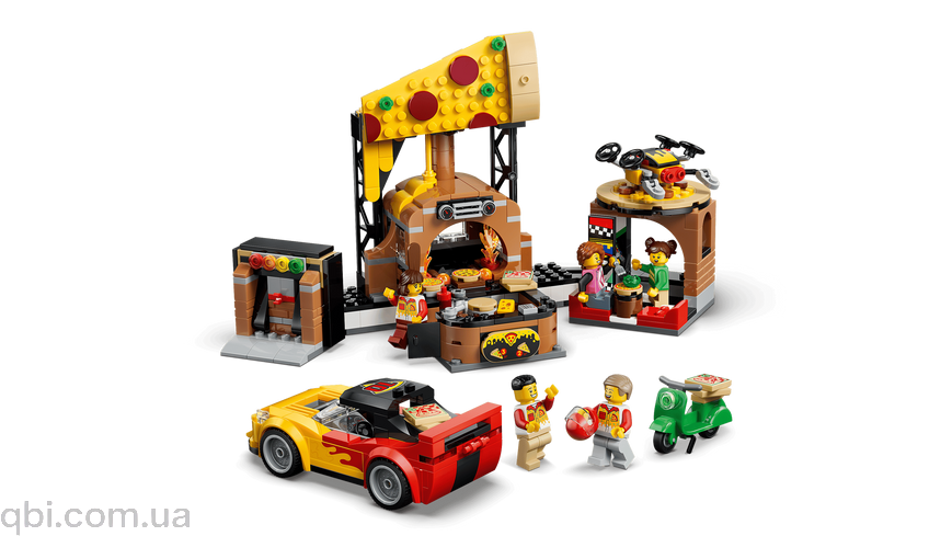 LEGO City &laquo;Доставка пиццы на разных транспортных средствах&raquo; (60496) в собранном виде