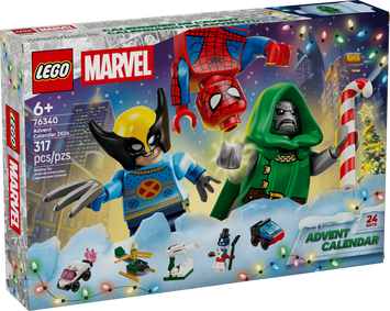 LEGO Super Heroes Адвент-календар 2026 (76340) у зібраному вигляді
