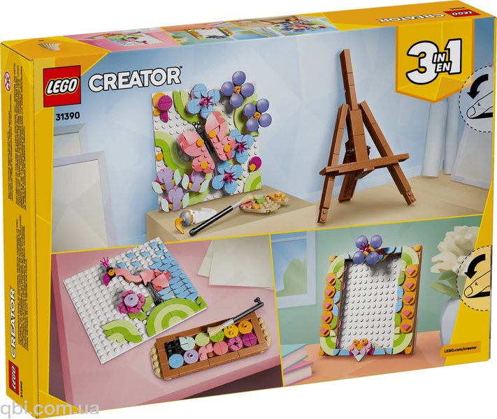 LEGO Creator Декоративная живопись &laquo;Цветочное искусство&raquo; (31390) в собранном виде