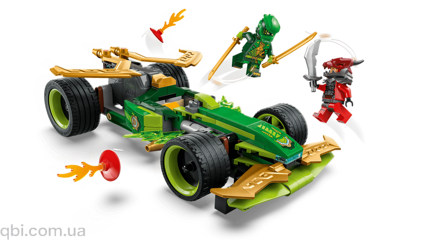 LEGO NINJAGO Автомобиль для гонок Ллойда с инерционным двигателем (71828) в собранном виде