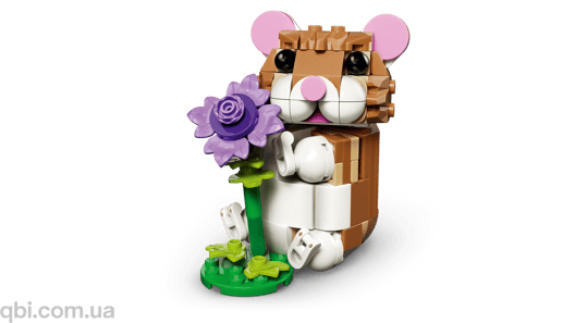 LEGO Creator Чарівний хом'як з квіткою (31376) у зібраному вигляді