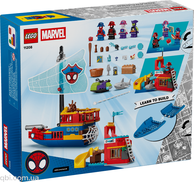 LEGO Super Heroes Marvel Spidey Піратський корабель команди Павука (11208) у зібраному вигляді