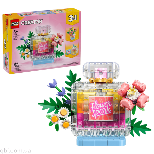 LEGO Creator Флакон для духов с цветочным декором (31383) в собранном виде