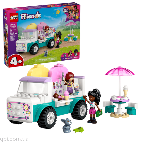 LEGO Friends Хартлейк-Сіті. Фургон із морозивом (42644) у зібраному вигляді