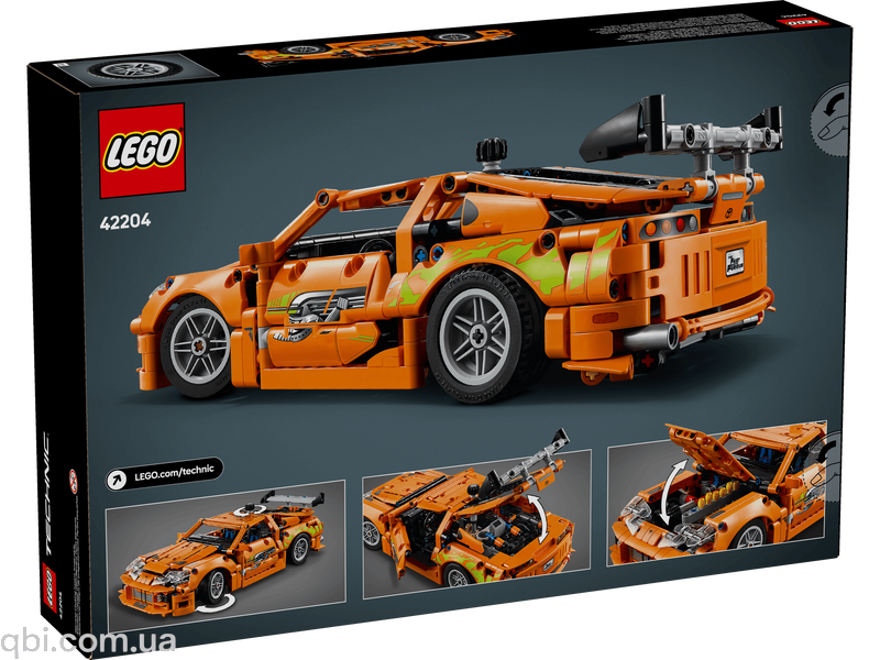 LEGO Technic Fast and Furious Toyota Supra MK4 (42204) у зібраному вигляді