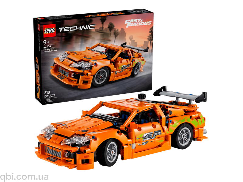 LEGO Technic Fast and Furious Toyota Supra MK4 (42204) у зібраному вигляді