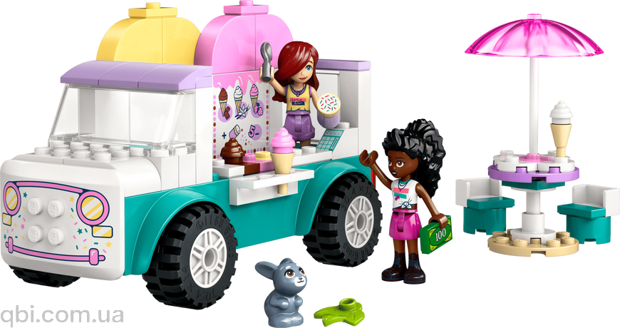 LEGO Friends Хартлейк-Сіті. Фургон із морозивом (42644) у зібраному вигляді