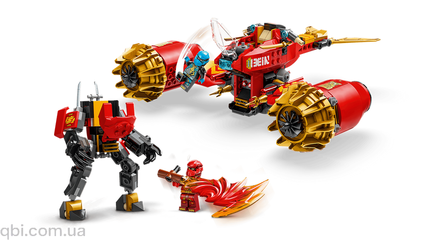 LEGO NINJAGO Штормовий робот-вершник Кая (71830) у зібраному вигляді