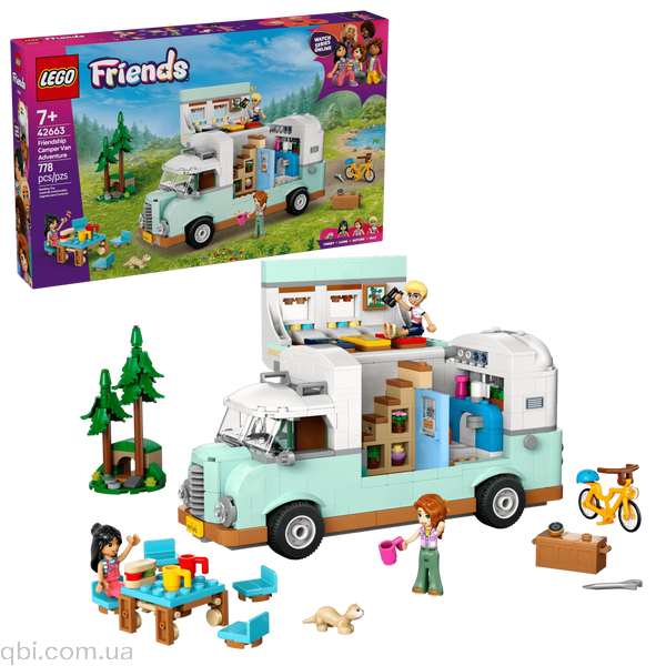 LEGO Friends Пригоди на фургоні дружби (42663) у зібраному вигляді