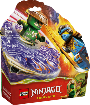 LEGO NINJAGO Нія проти спінера монстра-мутанта (71849) у зібраному вигляді