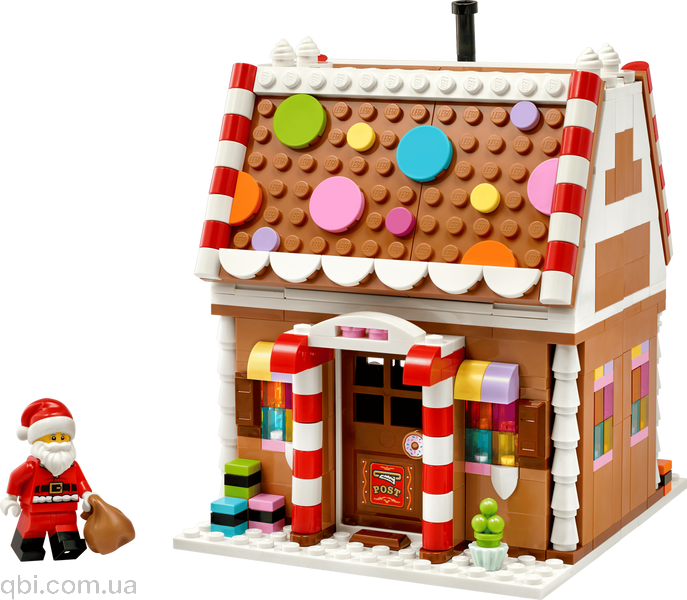 LEGO Seasonal Святковий пряниковий будиночок (40809) у зібраному вигляді