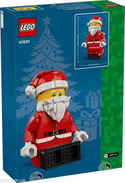 LEGO Seasonal Збільшена мініфігурка Санти (40820) у зібраному вигляді