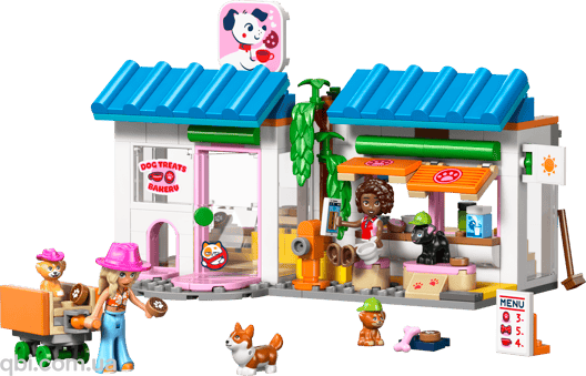 LEGO Friends Пекарня с лакомствами для собак (42677) в собранном виде