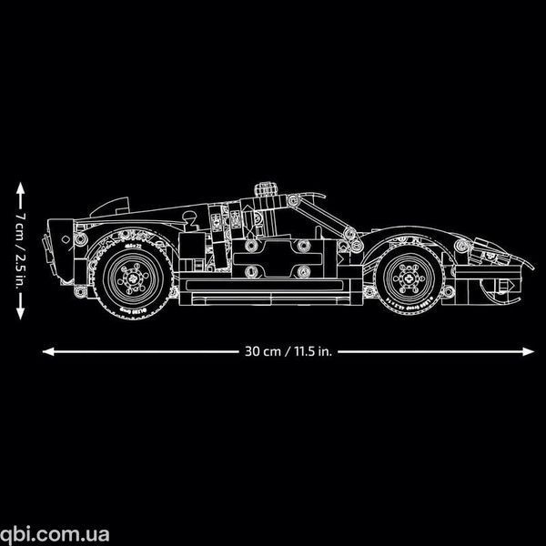 LEGO Technic Автомобіль для перегонів Ford GT40 MKII 1966 року (42223) у зібраному вигляді