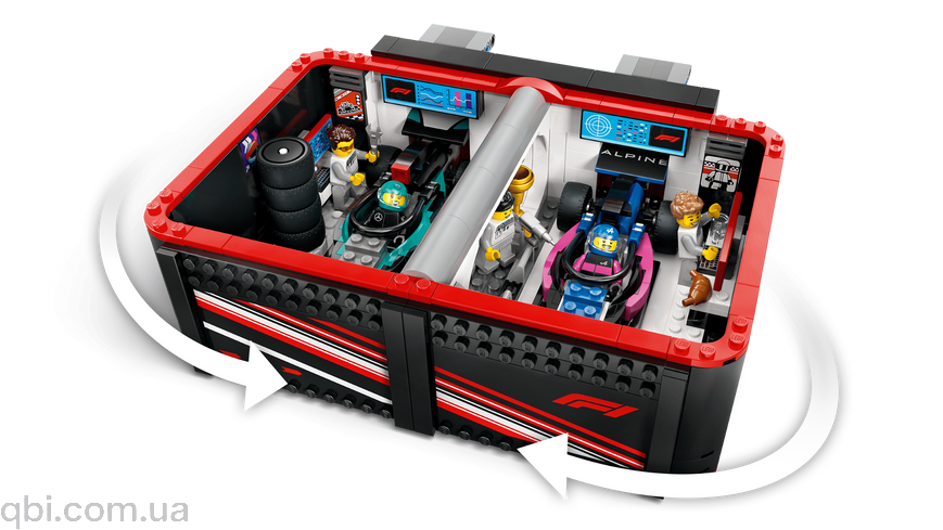 LEGO City Гараж F1&reg; та автомобілі Mercedes-AMG і Alpine (60444) у зібраному вигляді