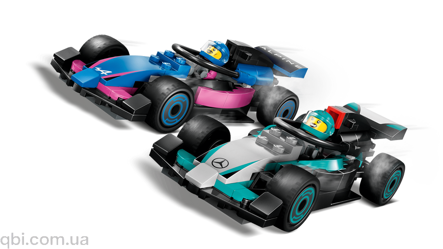 LEGO City Гараж F1&reg; та автомобілі Mercedes-AMG і Alpine (60444) у зібраному вигляді