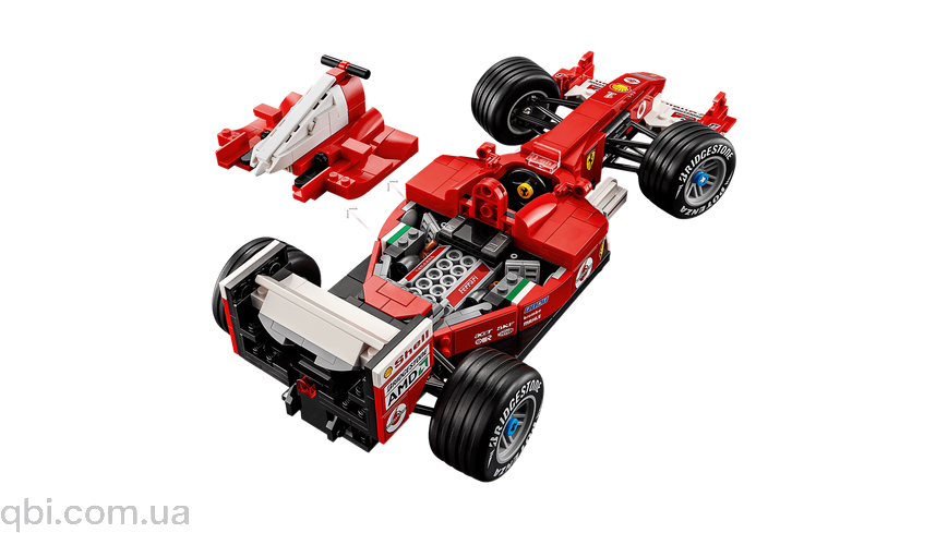 LEGO Icons Ferrari F2004 та Michael Schumacher (11375) у зібраному вигляді