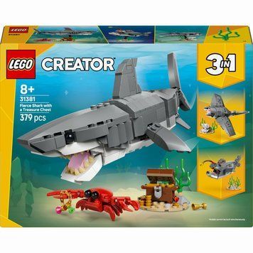 LEGO Creator Люта акула зі скринею скарбів (31381) у зібраному вигляді