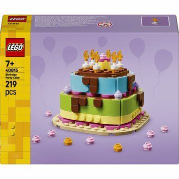 LEGO Seasonal Торт на день народження (40815) у зібраному вигляді