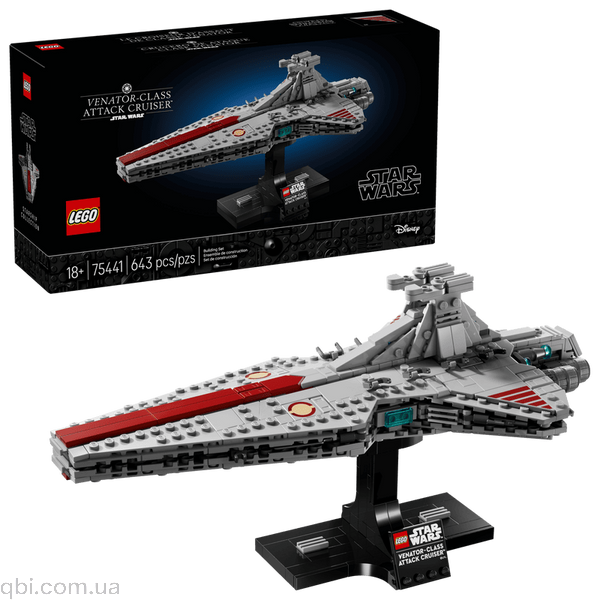 LEGO Star Wars Звездный крейсер класса &laquo;Венатор&raquo; (75441) в собранном виде