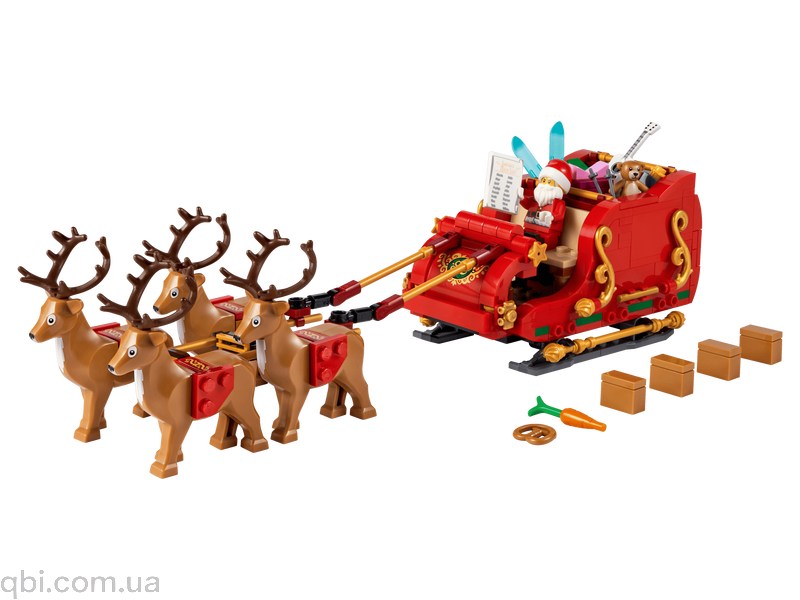 LEGO Seasonal Сани Санта-Клауса (40499) в собранном виде