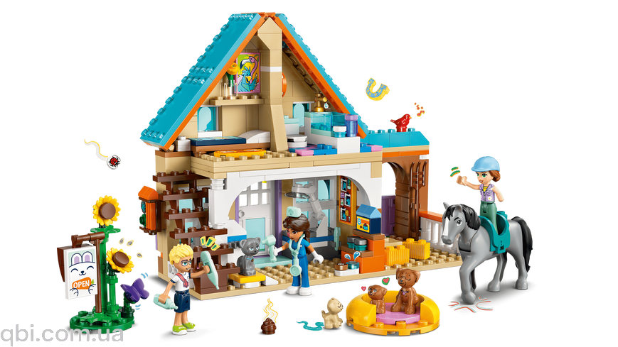 LEGO Friends Ветеринарная клиника для лошадей и домашних любимцев (42651) в собранном виде