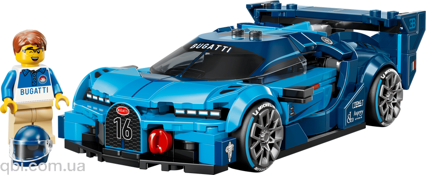 LEGO Speed Champions Спортивний автомобіль Bugatti Vision Gran Turismo Hyper (77253) у зібраному вигляді