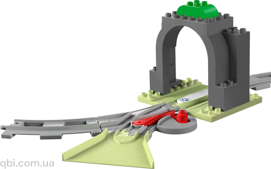 LEGO DUPLO Дополнительный набор. Железнодорожный тоннель и пути (10425) в собранном виде