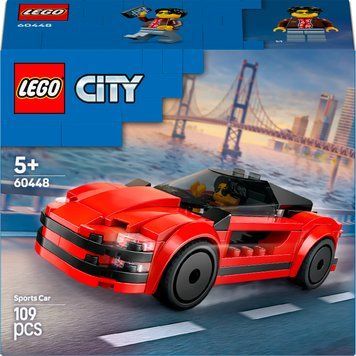 LEGO City Красный спортивный автомобиль (60448) в собранном виде