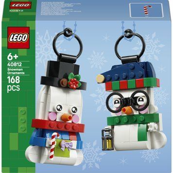 LEGO Seasonal Прикраси зі сніговиком (40812) у зібраному вигляді