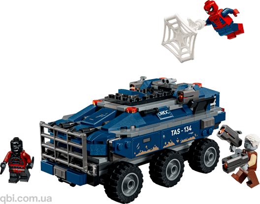 LEGO Super Heroes Переслідування Людиною-Павуком машини для перевезення злочинців (76349) у зібраному вигляді