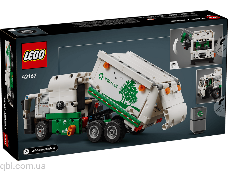 LEGO Technic Мусоровоз Mack&reg; LR Electric (42167) в собранном виде