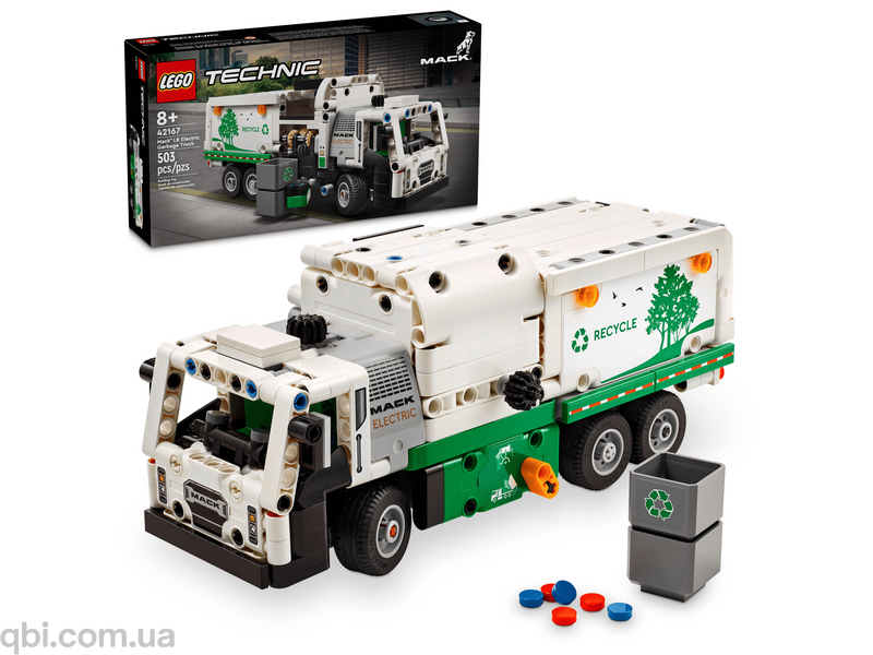 LEGO Technic Мусоровоз Mack&reg; LR Electric (42167) в собранном виде