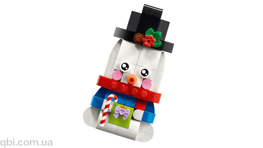 LEGO Seasonal Прикраси зі сніговиком (40812) у зібраному вигляді