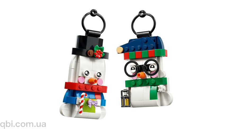 LEGO Seasonal Прикраси зі сніговиком (40812) у зібраному вигляді