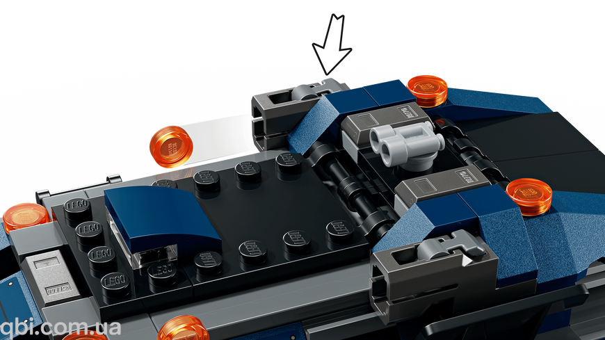 LEGO Super Heroes Переслідування Людиною-Павуком машини для перевезення злочинців (76349) у зібраному вигляді