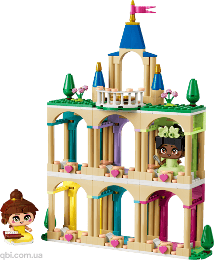 LEGO и Disney Princess: Мини-принцессы Белль и Тиана с замком (43291) в собранном виде