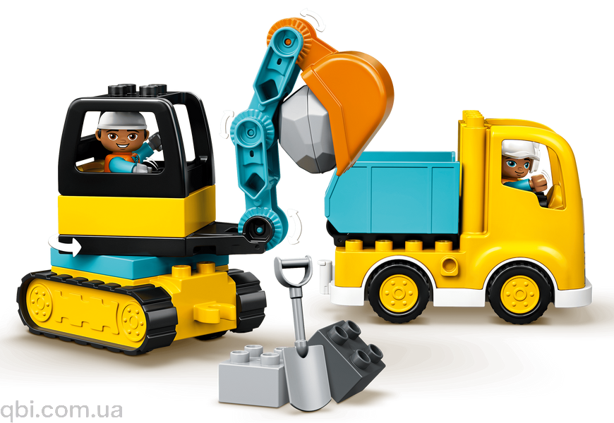 LEGO DUPLO Грузовик и гусеничный экскаватор (10931) в собранном виде