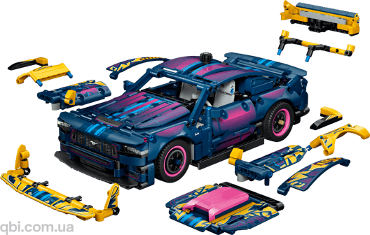 LEGO Technic Тюнінг-гараж з автомобілем Ford Mustang GT (42236) у зібраному вигляді