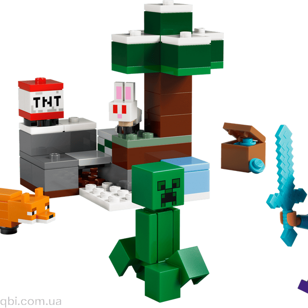 LEGO Minecraft Приключения Стива в тайге (21583) в собранном виде