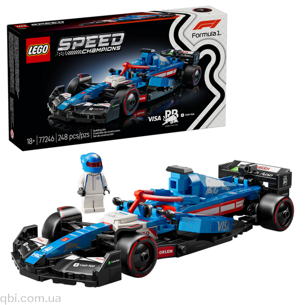 LEGO Speed Champions Автомобіль для перегонів F1&reg; Visa Cash RB VCARB 01 (77246) у зібраному вигляді