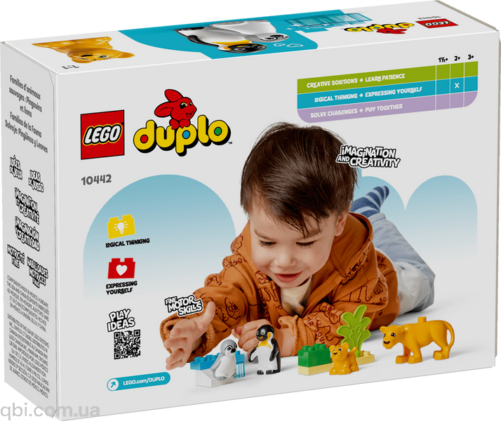 LEGO DUPLO Семейства диких животных: Пингвины и Львы (10442) в собранном виде