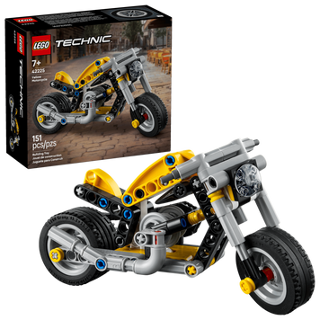 LEGO Technic Жовтий мотоцикл (42225) у зібраному вигляді