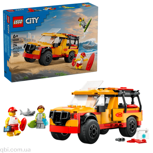 LEGO City Пляжна рятувальна вантажівка (60453) у зібраному вигляді