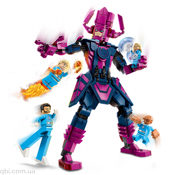 LEGO Super Heroes Marvel Фантастическая четверка против Галактуса: фигурка для сборки (76316) в собранном виде