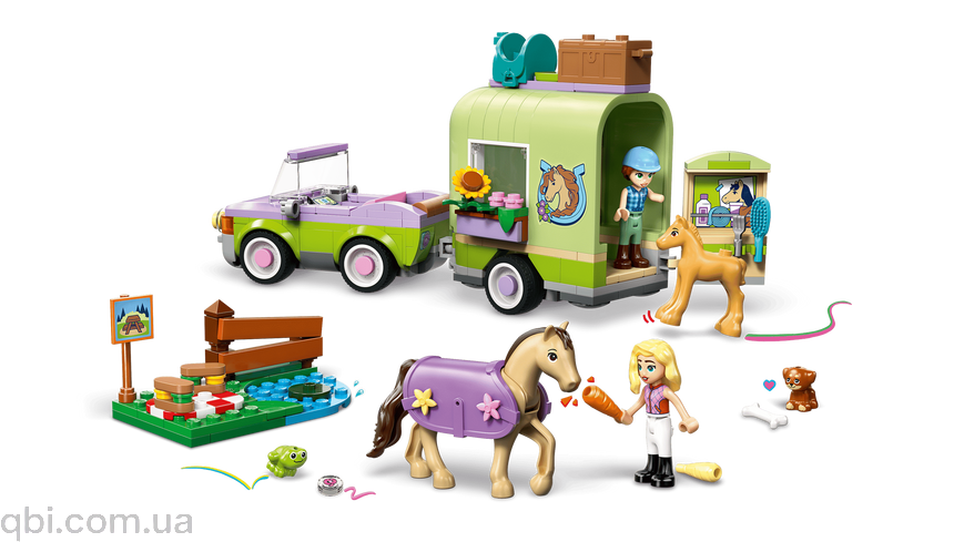 LEGO Friends Причіп для коня й лошати (42695) у зібраному вигляді
