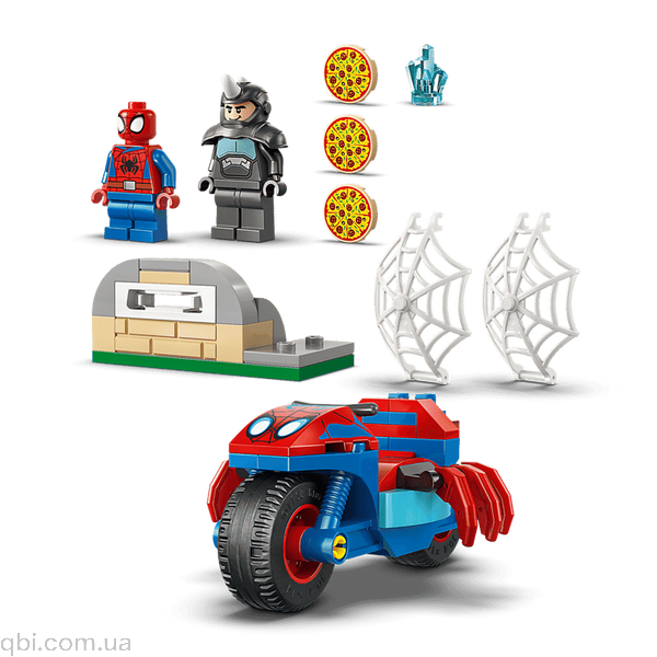 LEGO Marvel Павук на мотоциклі проти Носорога (11206) у зібраному вигляді