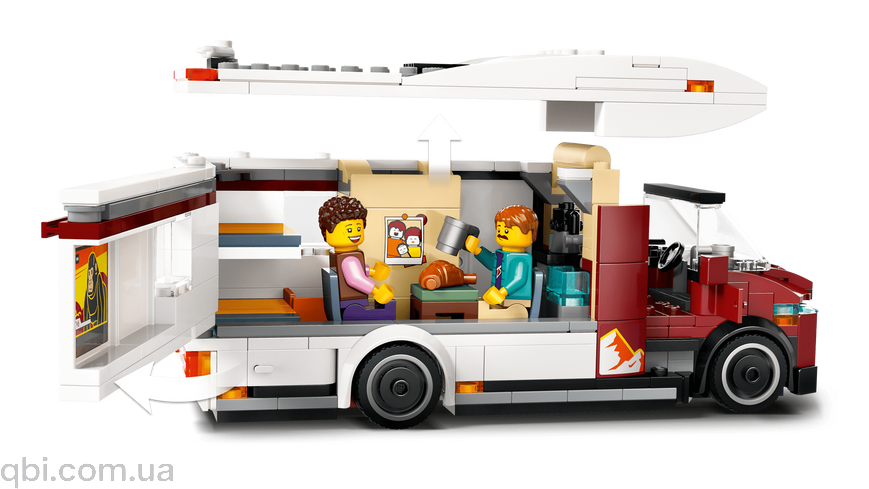 LEGO City Пригодницький будинок на колесах для відпустки (60454) у зібраному вигляді