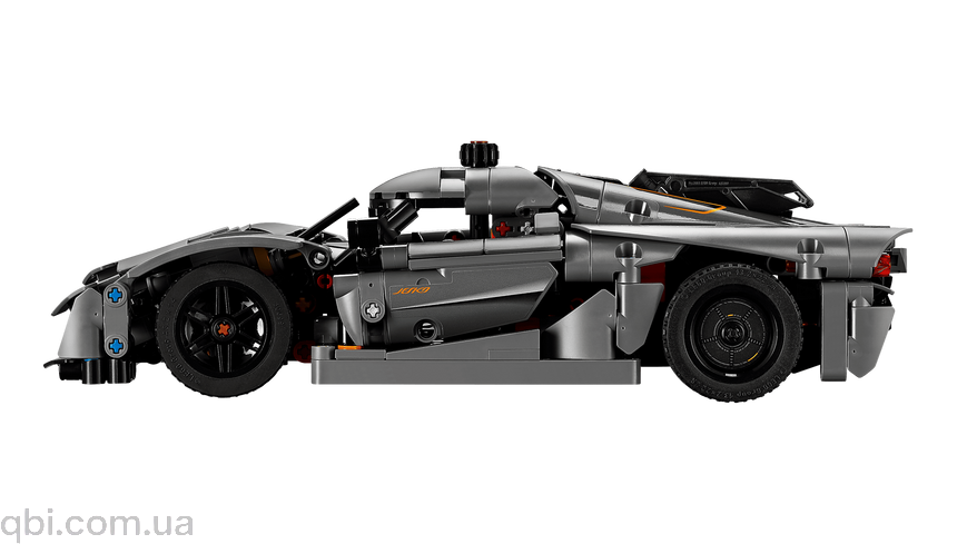 LEGO Technic Koenigsegg Jesko Absolut &mdash; сірий гіперкар (42173) у зібраному вигляді