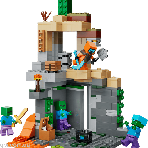 LEGO Minecraft Підземелля зомбі (21587) у зібраному вигляді